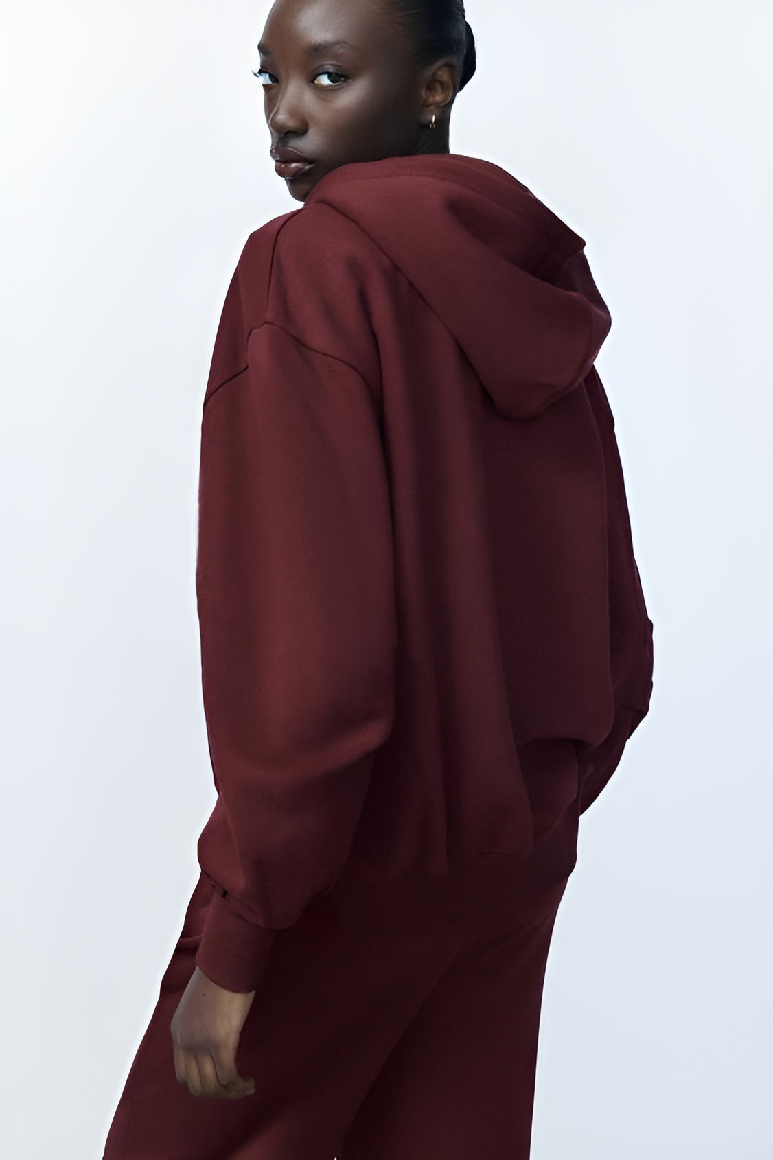 KYLIE | BURGUNDY OVERSIZED SWEATSHIRT