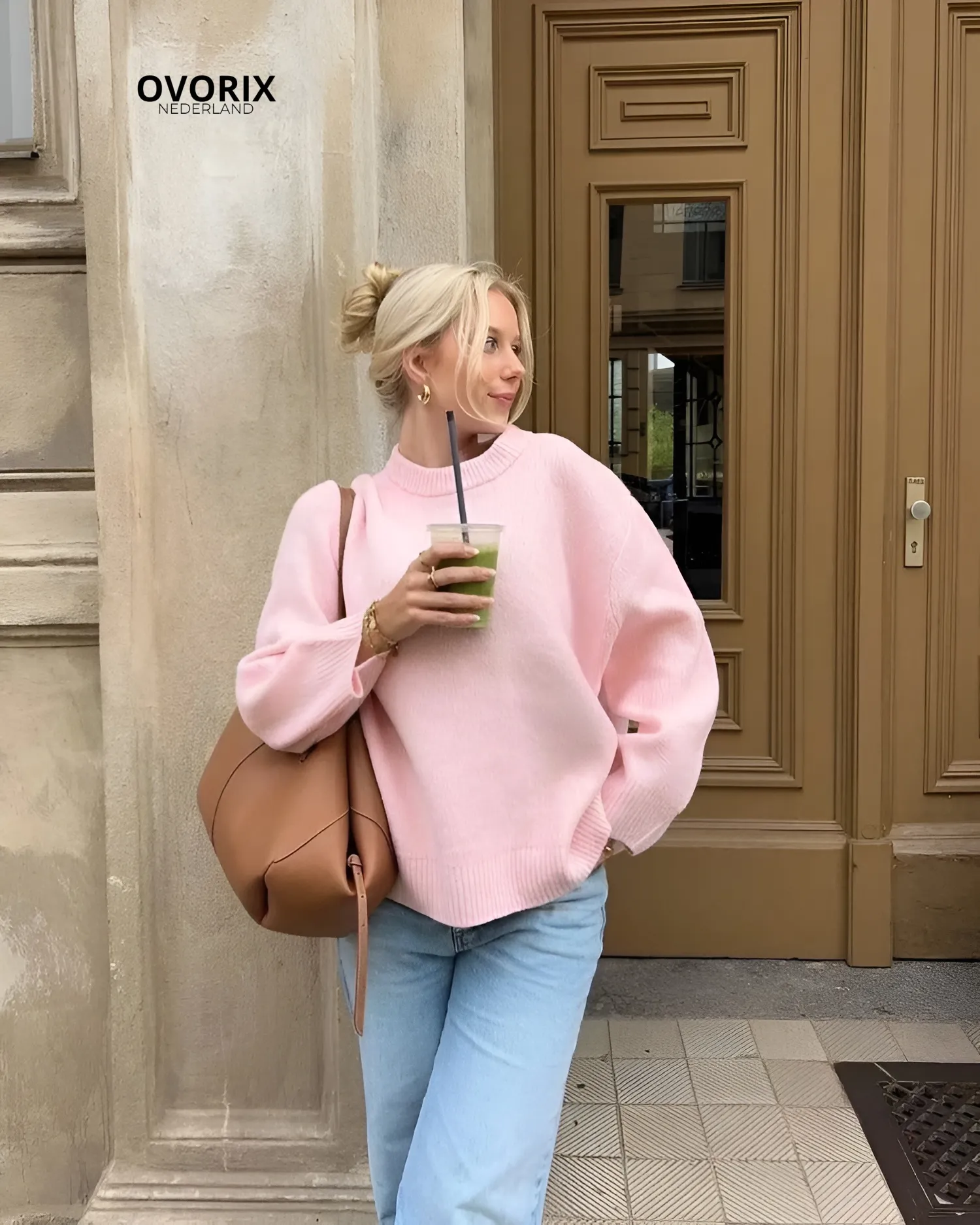 MILA | OVERSIZED ROZE SWEATER