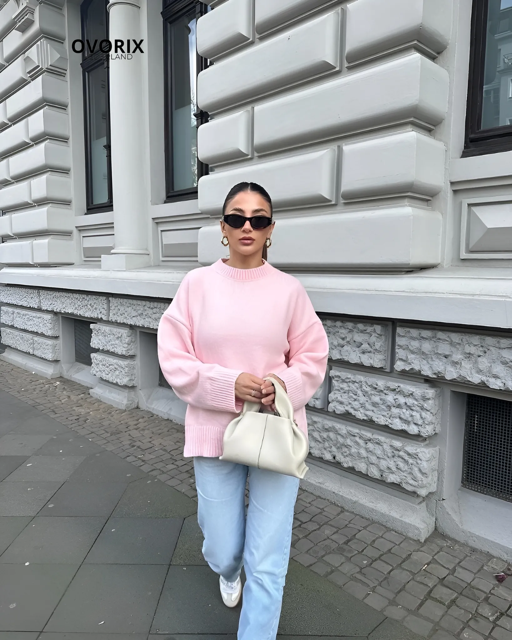 MILA | OVERSIZED ROZE SWEATER